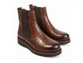 VELLE Milano Croco Chelsea Boot – Brown