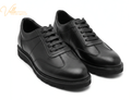 VELLE Milano Black Leather Sneakers