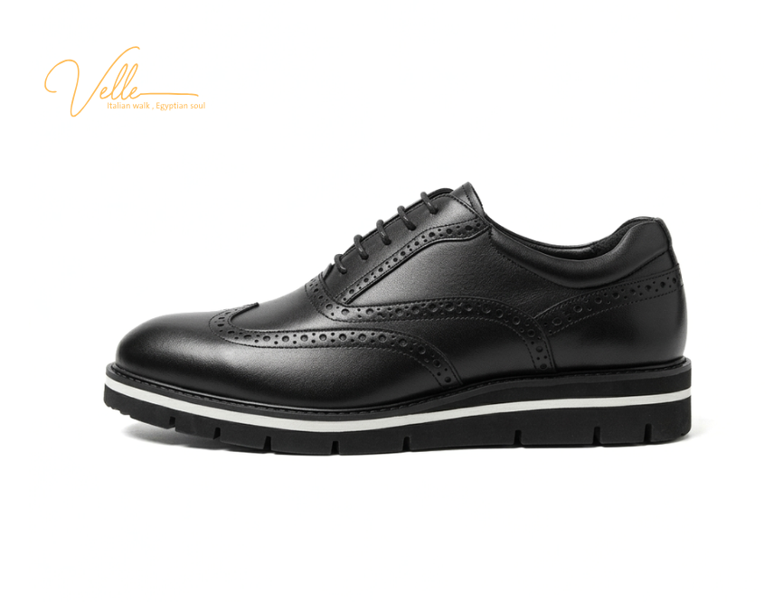VELLE Milano Wingtip Derby – black