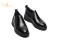 VELLE Urban Slip-On Leather Shoes – Black