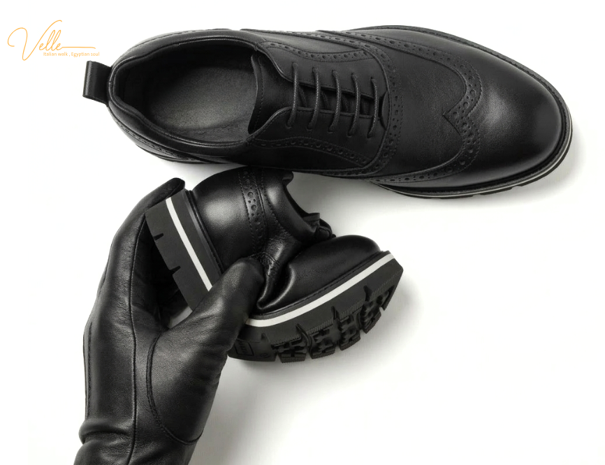 VELLE Milano Wingtip Derby – black