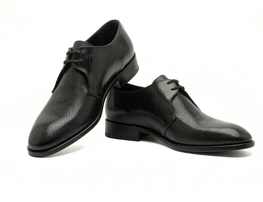VELLE Milano Textured Derby – Black